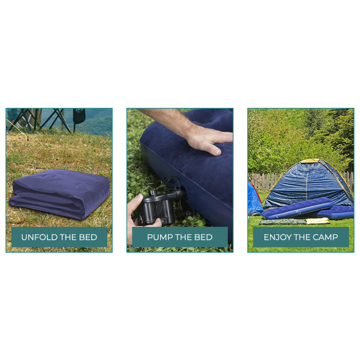 Colchón inflable sencillo camping